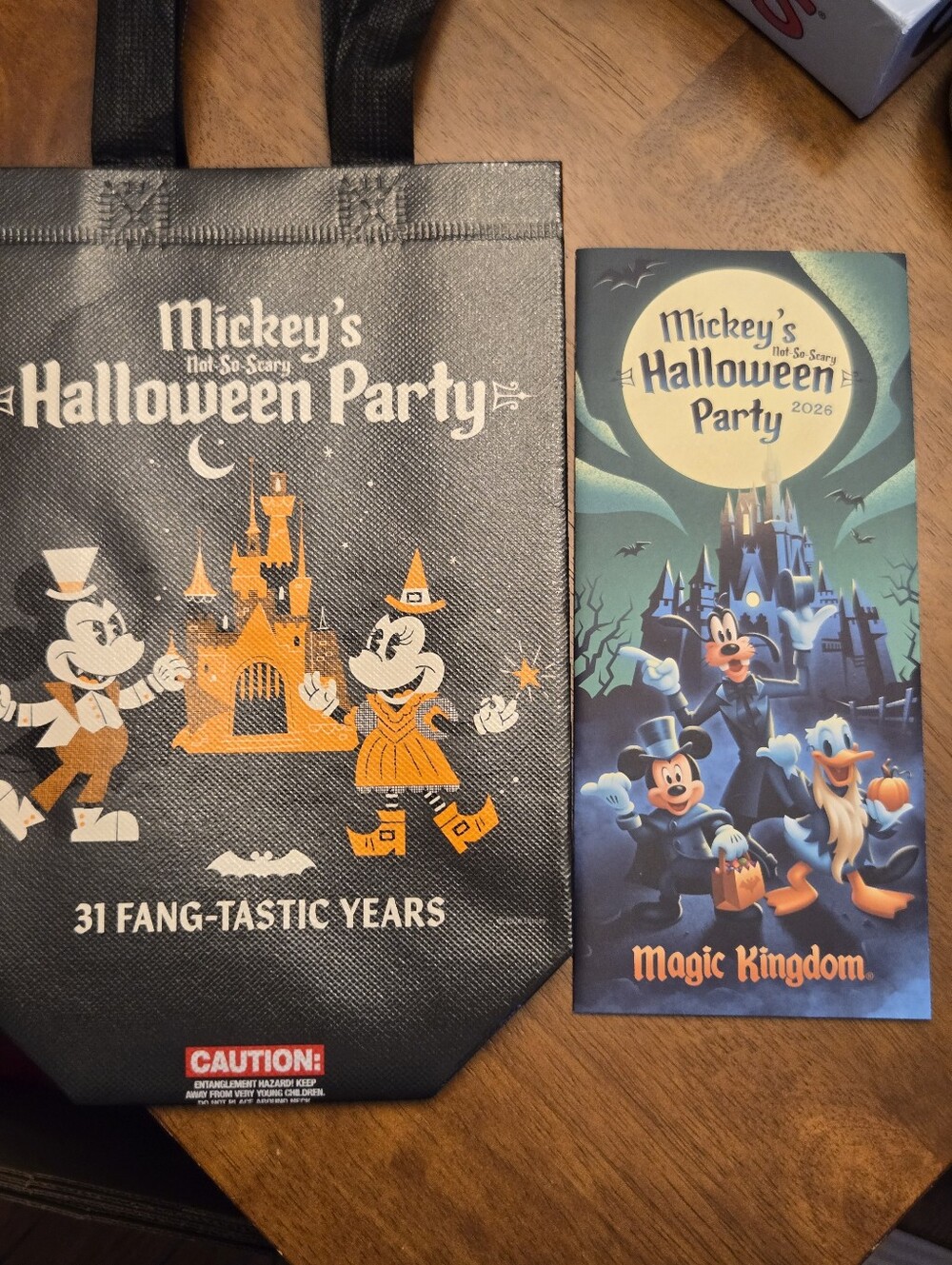 2026 Walt Disney World Mickeys Not So Scary Halloween Party Park Map 3Candy Bags